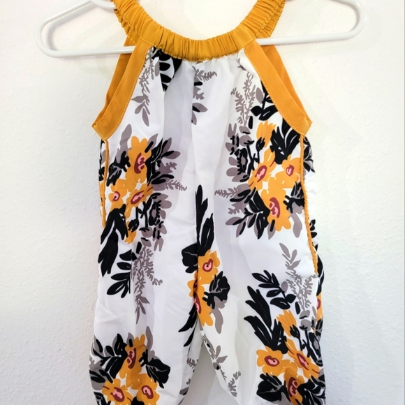 Atpapa Catpapa Other - Baby Girl Flowered Jumpsuit